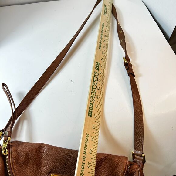 Marc By Marc Jacobs Natasha Caramel Brown Leather Classic Shoulder Crossbody Bag - Picture 15 of 15
